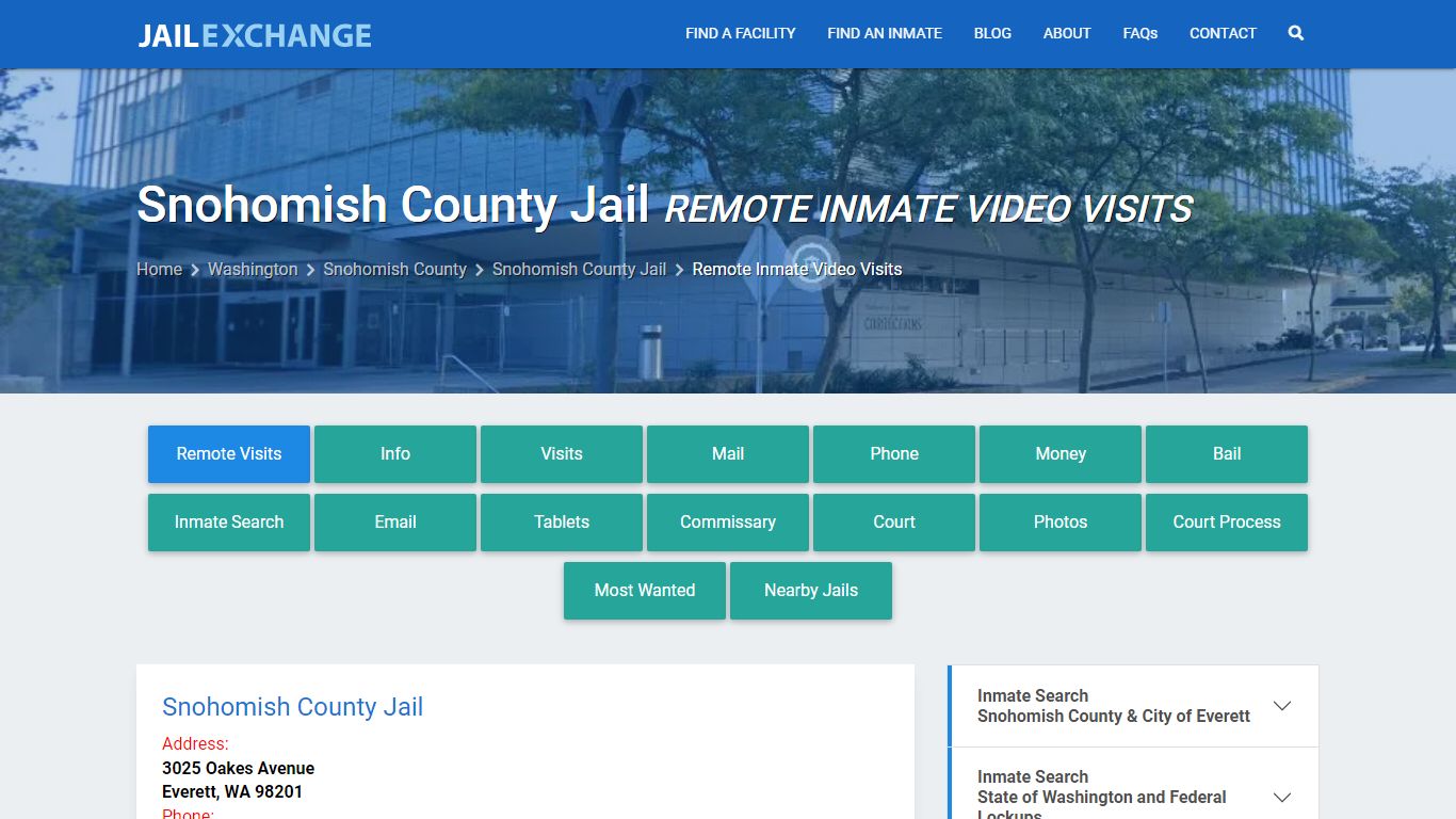 Video Visitation - Snohomish County Jail, WA - Jail Exchange